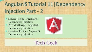 AngularJS Tutorial 11 | Dependency Injection Part 2