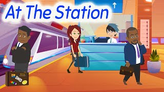 At The Station -  Easy Learning English Speaking Conversation