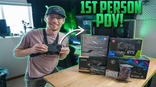 Building A Gaming PC From A First Person POV! (Intel I9-11900K \u0026 RTX 3060ti)