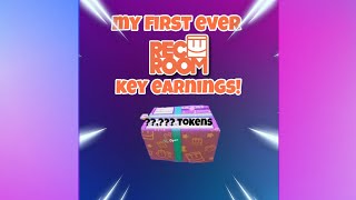 Rec Room my first ever key earnings!!!