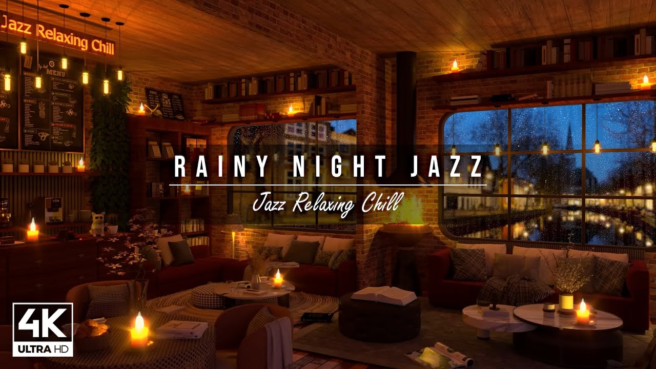 4K Cozy Coffee Shop With Smooth Piano Jazz Music For Relaxing, Studying ...