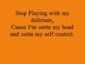 my delirium ladyhawke lyrics