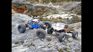 INJORA 4WS BUGGY VS INJORA LCG UNIMOG IN G-ROCK RC ROCK CRAWLING