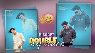 New PicsArt Dual Photo Editing | Trending Double Exposure Photo Editing Tutorial | PicsArt Tricks AI