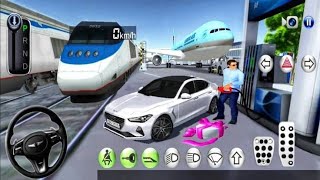 3D Driving Class Simulation || Funny Police Officer Refuel His Super Car Gas Crazy Driving Gameplay