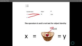 python identity operators theory and basic examples