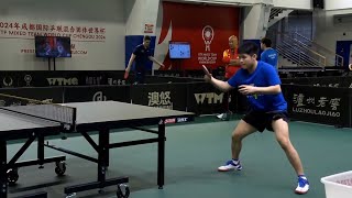 Lin Shidong Training Session #3 (PART 1) - ITTF Mixed Team World Cup 2024 Chengdu (CHN)