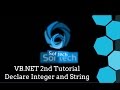 Visual Basic .NET Tutorial 2 - Variable Declaration in Visual Basic
