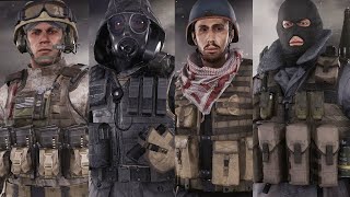 Call of Duty : Modern Warfare Remastered - All MultPlayer Characters