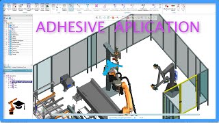 Handling and Gluing Process Simulate
