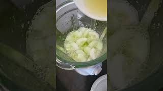 CUCUMBER WITH LEMON BLENDER #asmr #satisfying #shorts #fruit