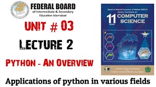 Lecture 2: Python - An Overview | Applications of Python | Python frameworks