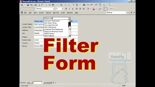 Filter Access Form to Show One or All Records ~ DataPig