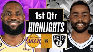 Los Angeles Lakers vs. Brooklyn Nets Full Highlights 1st Qtr | Mar 10 | 2025 NBA Highlights