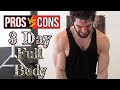 Pros & Cons of 3 Day, Full Body Training Splits for Muscle Growth