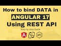 how to bind data in angular using API
