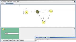 JFLAP 02 Automated Processing - Stepping Through a DFA