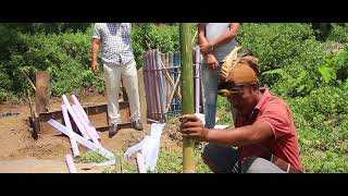 Twin Pit Toilet Technology with Bamboo and Plastic Lining