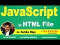 JavaScript in HTML File | JavaScript Tutorial | Mr. Subba Raju