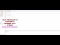 Java Program to Convert a Number to a String | Java Interview Questions & Answers | Java Tutorials