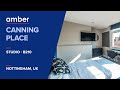 Room Tour Studio - B210 | Canning Place, Nottingham Studio | Student Accommodation in UK | amber