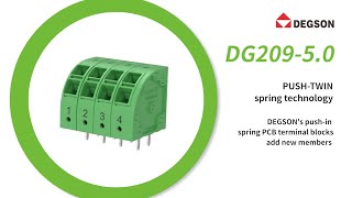 DEGSON’s push-in spring PCB terminal blocks add new members #degson www.degson.com