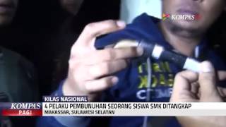 4 Pelaku Pembunuhan Siswa SMK Ditangkap