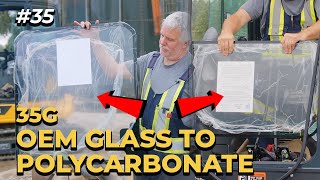 Easy Excavator Windshield Replacement Using 🛡️SHIELDS® Polycarbonate Window