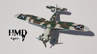 Henschel Hs 126 German Luftwaffe Reconnaissance Aircraft, Condor Legion, Spain, 1:72 Diecast, Oxford