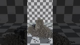 Godot Engine 4 - Mass Rigid Body Simulation - Falling Concrete Bricks 12000+ - With Reverse