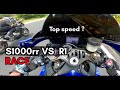 Tuned BMW S1000rr VS Yamaha R1 Stock Drag race | Superbikes Highway battle.