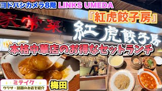 【大阪梅田】 LINKS UMEDAで本格中華【紅虎餃子房】大満足❗️中華ランチ