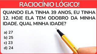 🔥3 QUESTÕES DE RACIOCÍNIO LÓGICO PARA DESTRAVAR SEU CÉREBRO - GRAU 1