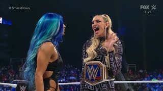 Sasha Banks Returns & Slaps Charlotte Flair - WWE Smackdown 1/28/22 ( Segment)