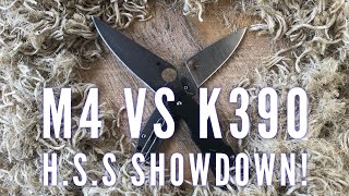 M4 vs K390 - Toothy Edge Steel Battle for the Ages!