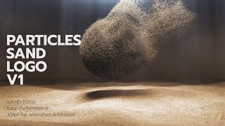 Particles Sand Logo V1 After Effects Templates
