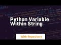 python variable within string