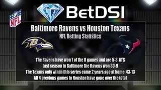 Baltimore Ravens vs Houston Texans Odds | NFL Betting Predictions