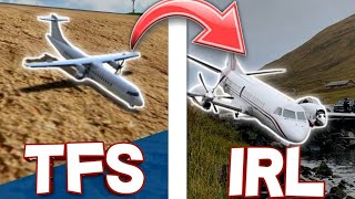 RE CREATING REAL LIFE CRASHES IN TFS PART 13!!?! 😳 | Turboprop Flight Simulator