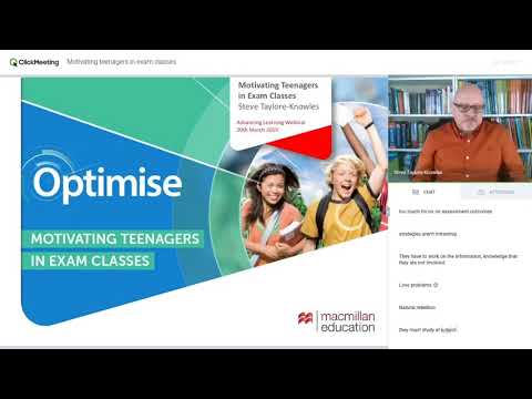 Webinar: Motivating Teens in Exam Classes [Advancing Learning Webinar with Steve Taylor-Knowles]