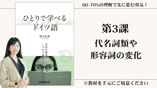 【第3課】 代名詞類や形容詞の変化 【動画シリーズ『ひとりで学べるドイツ語』を使ってゼロから一緒にドイツ語を勉強しよう】