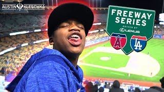 ANGELS vs. DODGERS WITH GABE! | Kleschka Vlogs