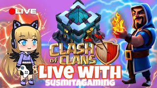 Clash of clans livestream||susmitagaming|| February clan games #clashofclans#live#coc