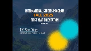 Fall 2025: First Year Student Orientation