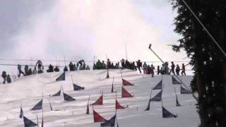 Triple Slalom Snowboard Racing