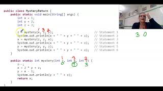 Code tracing with a return method (AP CSA)