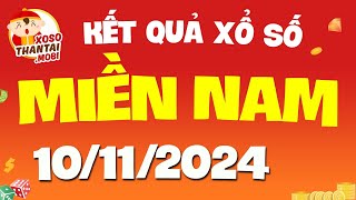 Xổ số Miền Nam hôm nay ngày 10 tháng 11 - XSMN - SXMN - KQXSMN 10/11/2024 - XSMN chủ nhật