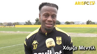 ARIS FC TV - H. Mendyl: “ Ανυπομονώ να ζήσω την ατμόσφαιρα την Κυριακή»