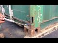 how to fix stiff hinges on a shipping container