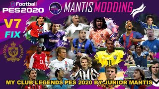 MyClub Legends Offline Mode eFootball PES 2020 PS4 V7 FIX DataPack 7.0 By Junior Mantis